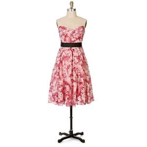 Maeve by Anthropologie Pink Floral Dress Size 2